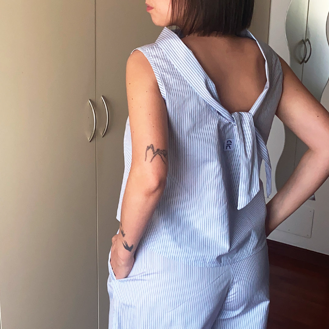 Open Back Blouse